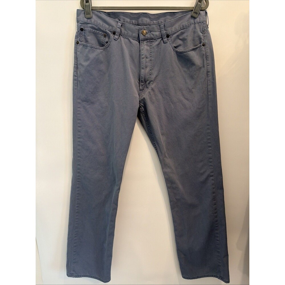 Polo Ralph Lauren Mens 650 Straight Leg Chino Slate Blue Gray Cotton Pants 36x32 - Picture 2 of 16